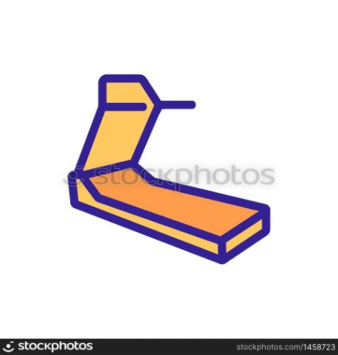 mechanical running track for cardio icon vector. mechanical running track for cardio sign. color symbol illustration. mechanical running track for cardio icon vector outline illustration