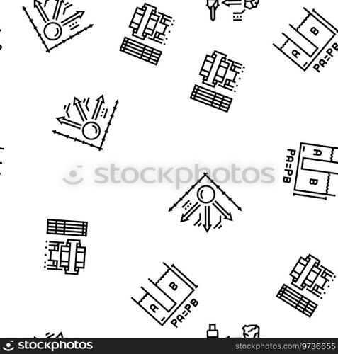 mechanical technology engineer vector seamless pattern thin line illustration. mechanical technology engineer vector seamless pattern