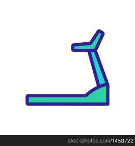 mechanical treadmills icon vector. mechanical treadmills sign. color symbol illustration. mechanical treadmills icon vector outline illustration