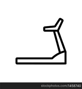 mechanical treadmills icon vector. mechanical treadmills sign. isolated contour symbol illustration. mechanical treadmills icon vector outline illustration