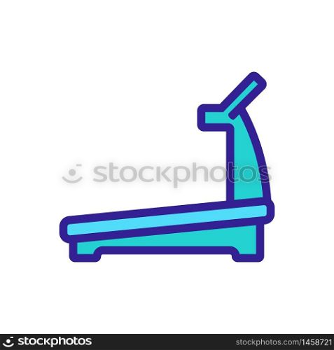 mechanical treadmills. mechanical treadmills?at angle icon vector outline illustration