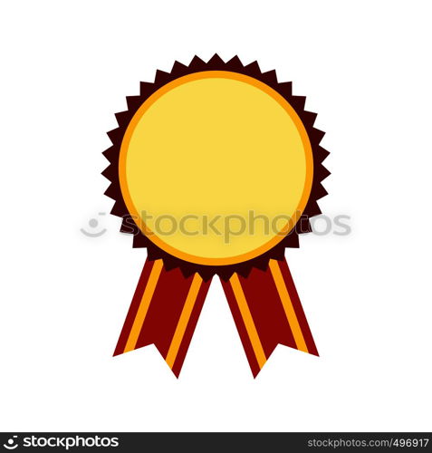 Medal award military flat icon isolated on white background. Medal award military flat icon