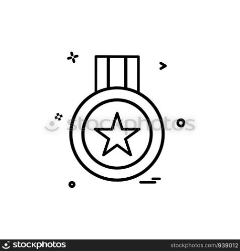 medal award victory icon vector design