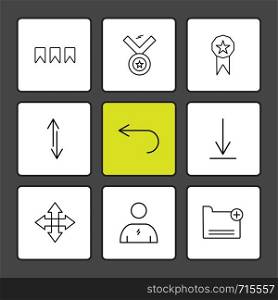 medal , downlad , folder ,arrows , directions , avatar , download , upload , apps , user interface , scale , reset message , up , down , left , right , icon, vector, design, flat, collection, style, creative, icons