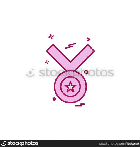 Medal icon design vector