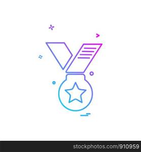 Medal icon design vector