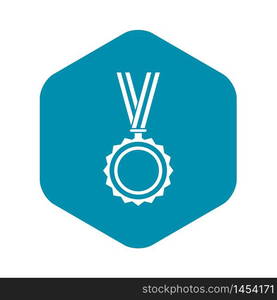 Medal icon. Simple illustration of medal vector icon for web. Medal icon, simple style