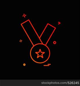 medal icon vector design