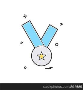 medal icon vector design