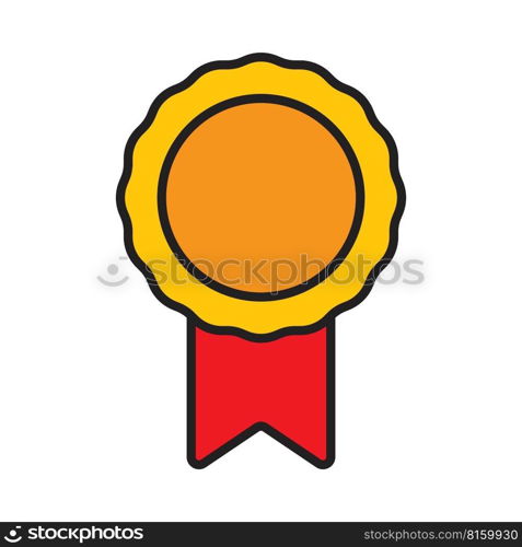 Medal icon vector symbol design templates isolated on white background