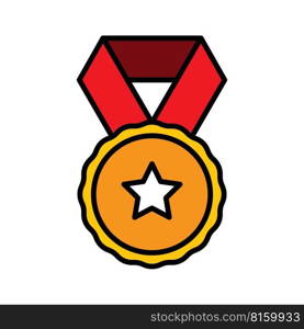 Medal icon vector symbol design templates isolated on white background