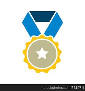 Medal icon vector symbol design templates isolated on white background