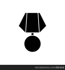 Medal it is black icon . Simple style .. Medal it is black icon .