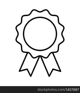 medal line icon award emblem symbol Vector isolated on white eps 10. medal line icon award emblem symbol Vector isolated on white