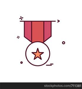 medal reward icon vector design