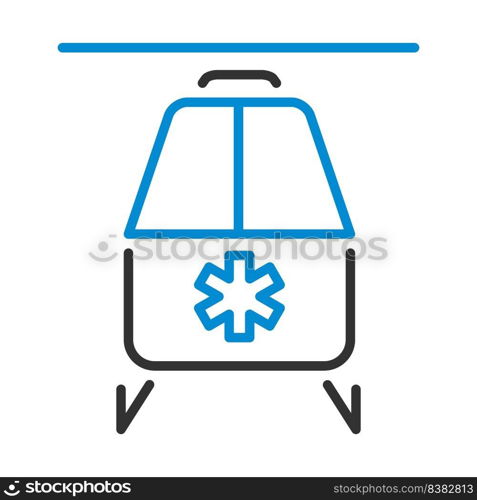 Medevac Icon. Editable Bold Outline With Color Fill Design. Vector Illustration.