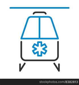 Medevac Icon. Editable Bold Outline With Color Fill Design. Vector Illustration.