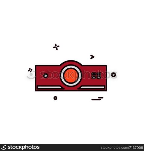 Media and Camera icon design vector