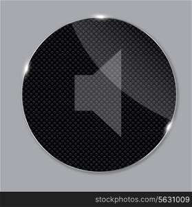 media glass icon vector illustration. EPS 10.