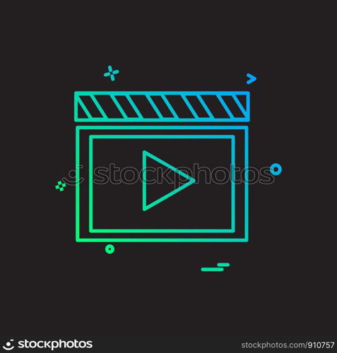 Media icon design vector