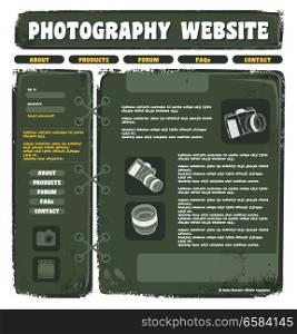 media interface camera vector graphic art illustration
