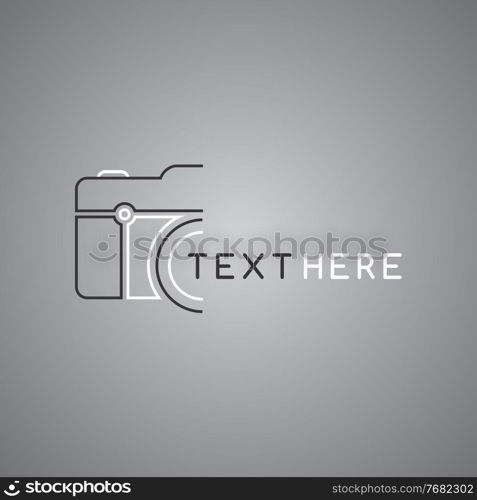 media interface camera vector graphic art illustration