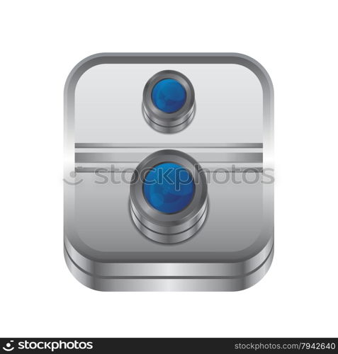 media interface camera vector graphic art illustration