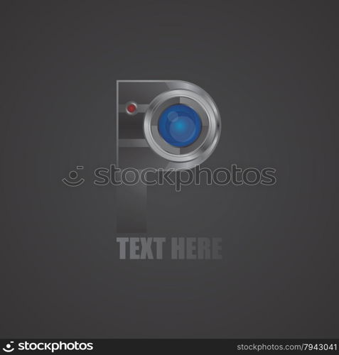 media interface camera vector graphic art illustration