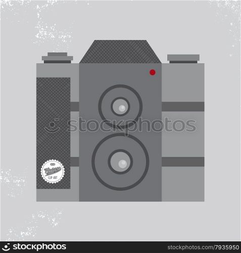 media interface camera vector graphic art illustration. media interface camera
