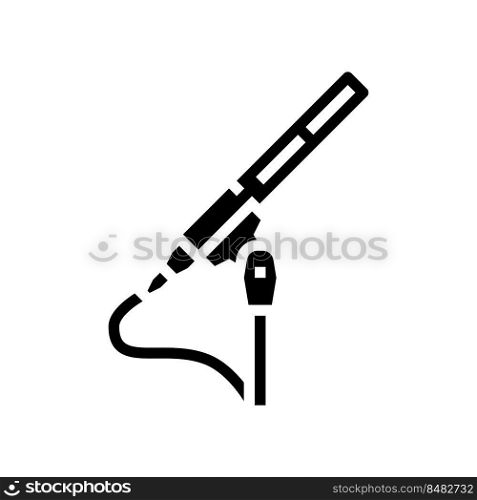 media mic microphone glyph icon vector. media mic microphone sign. isolated symbol illustration. media mic microphone glyph icon vector illustration
