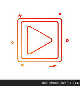 media music play icon vector design