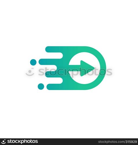 Media play logo vector simple modern concept, Media logo sign, Play logo icon, Player logo icon. Multimedia logo icon, arrow circle logo.