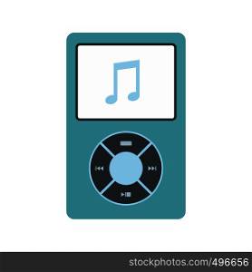 Media player flat icon isolated on white background. Media player flat icon