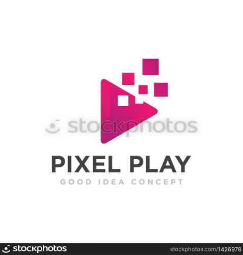 Media Player Logo Icon Design Vector