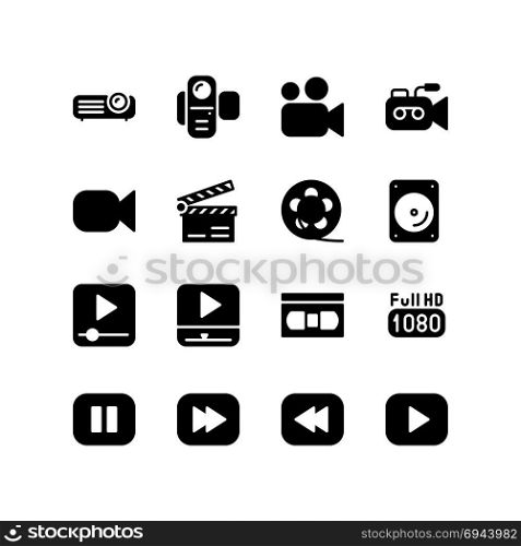 Media player, video camera and controller set