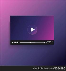 Media player Video interface and icons / play, pause and stop button icon /Media icon set. Vector pictograms for web, computer and mobile apps play, pause