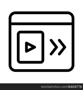 Media player with fast forward option layout