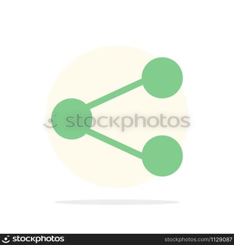 Media, Share, Social, Sharing Abstract Circle Background Flat color Icon