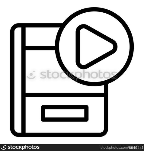 Media video content icon outline vector. Digital plan. Seo market. Media video content icon outline vector. Digital plan