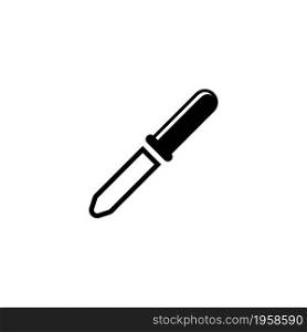 Mediacal Pipette, Lab Dropper Picker. Flat Vector Icon illustration. Simple black symbol on white background. Mediacal Pipette, Lab Dropper Picker sign design template for web and mobile UI element. Mediacal Pipette, Lab Dropper Picker. Flat Vector Icon illustration. Simple black symbol on white background. Mediacal Pipette, Lab Dropper Picker sign design template for web and mobile UI element.