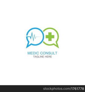 Medic consult logo images illustration