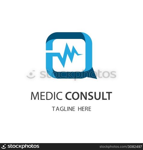 Medic consult logo images illustration