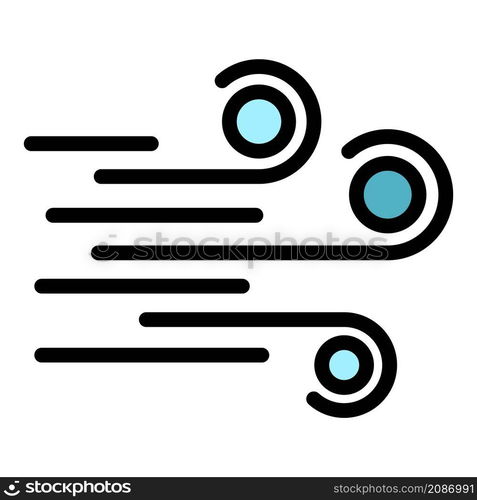 Medical allergy icon. Outline medical allergy vector icon color flat isolated. Medical allergy icon color outline vector