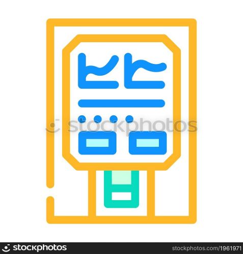 medical analyzer color icon vector. medical analyzer sign. isolated symbol illustration. medical analyzer color icon vector illustration