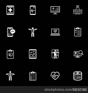 Medical and Health Care Icons Set. Flat Design.. Medical and Health Care Icons Set. Flat Design Isolated.