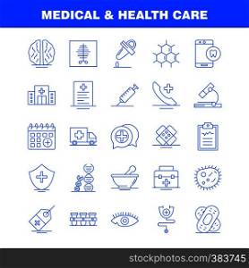 Medical And Health Care Line Icon for Web, Print and Mobile UX/UI Kit. Such as: Medical, Chatting, Plus, Health, Mobile, Cell, Tooth, Medical, Pictogram Pack. - Vector