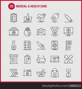 Medical And Health Care Line Icon for Web, Print and Mobile UX/UI Kit. Such as: Flask, Medical, Lab, Hospital, Flag, Healthcare, Medical, Hospital, Pictogram Pack. - Vector