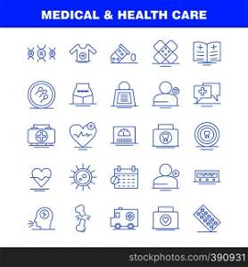 Medical And Health Care Line Icon for Web, Print and Mobile UX/UI Kit. Such as: Hospital, Medical, Chatting, Health, Bandage, Health, Medical, Hospital, Pictogram Pack. - Vector