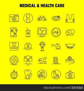 Medical And Health Care Line Icon for Web, Print and Mobile UX/UI Kit. Such as: Medical, Health, Bag, Kid, Healthcare, No, Smoking, Medical, Pictogram Pack. - Vector