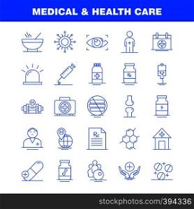 Medical And Health Care Line Icon for Web, Print and Mobile UX/UI Kit. Such as: Medical, Eye, Eye Search, Test, Medical, Medicine, Hospital, Pictogram Pack. - Vector